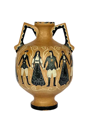 Dorgali sardinia ceramic vase by Paolo Loddo, 1950s