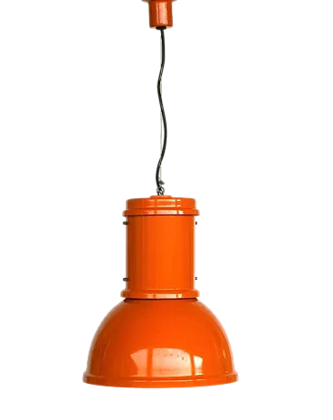 Lampada da soffitto industriale di Fontana Arte, anni '60