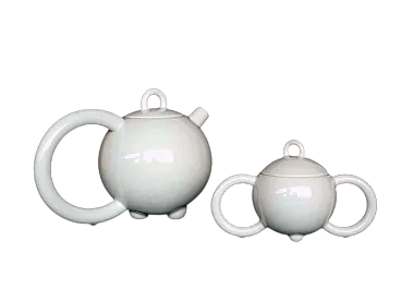 Servizio da tè in porcellana di Matteo Thun per Arzberg, anni '80