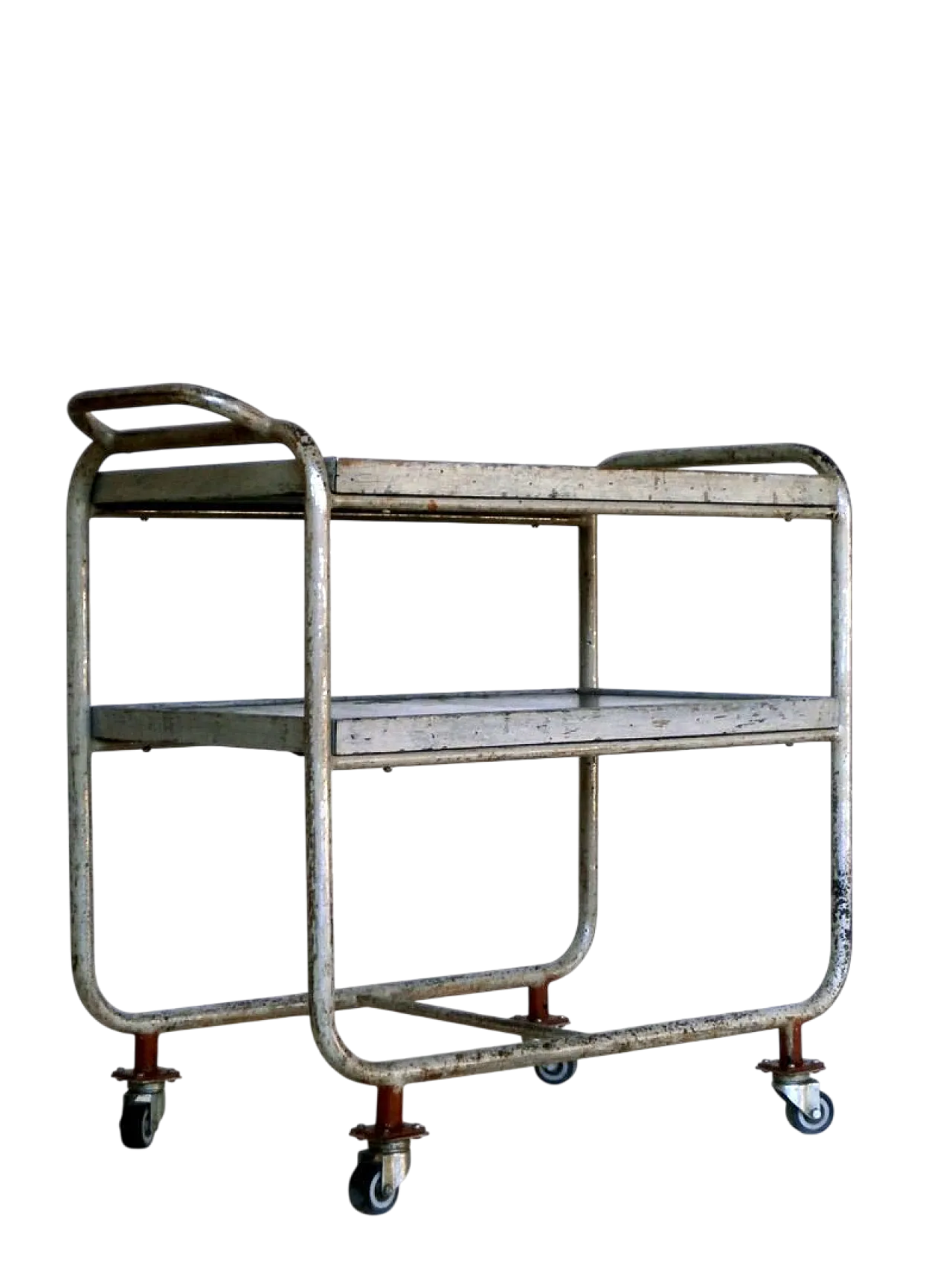 Carrello bar industriale Bauhaus, anni '40 10