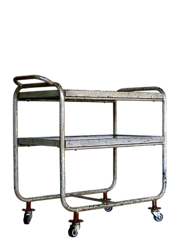 Carrello bar industriale Bauhaus, anni '40