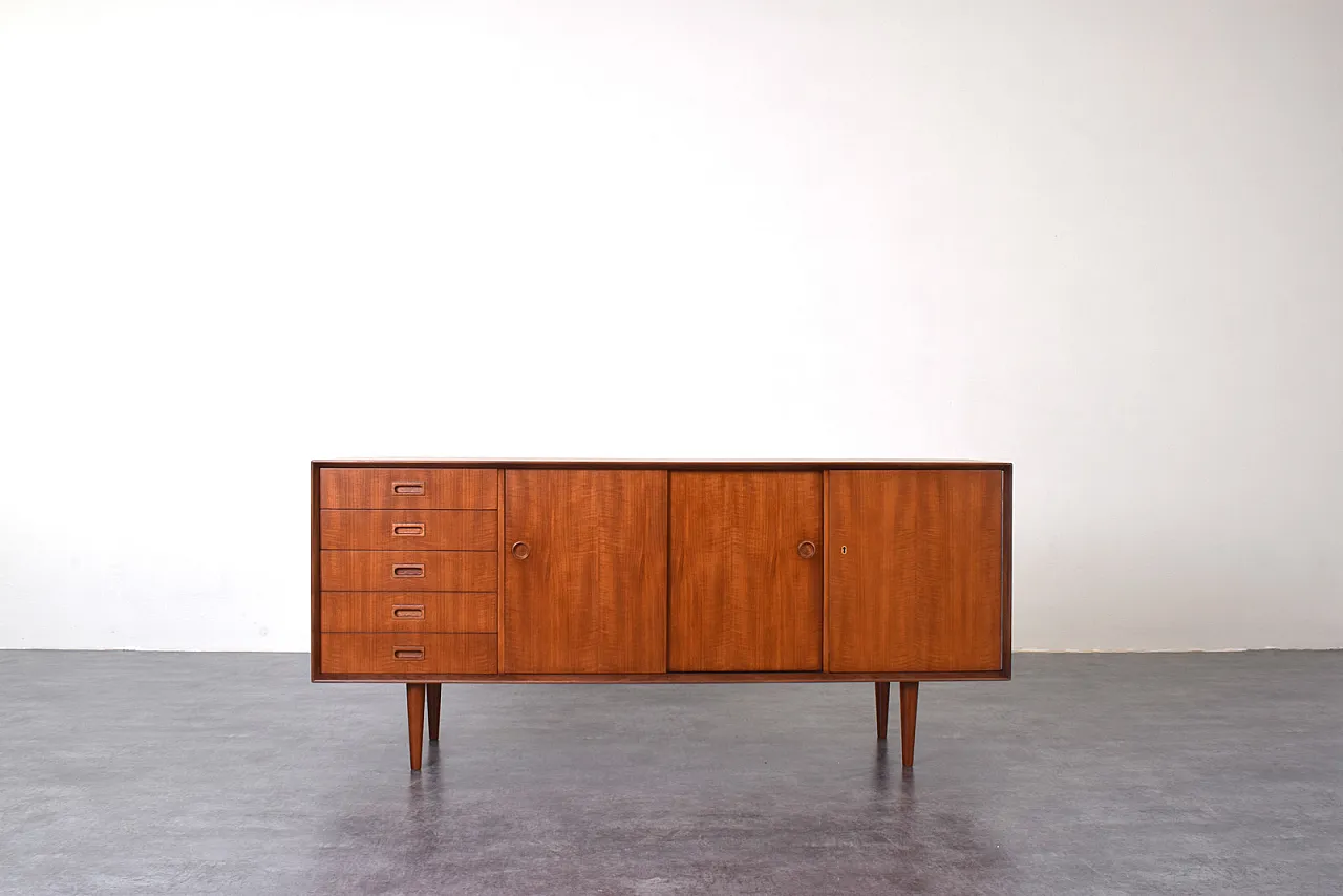Credenza in teak danese,, anni '60 1