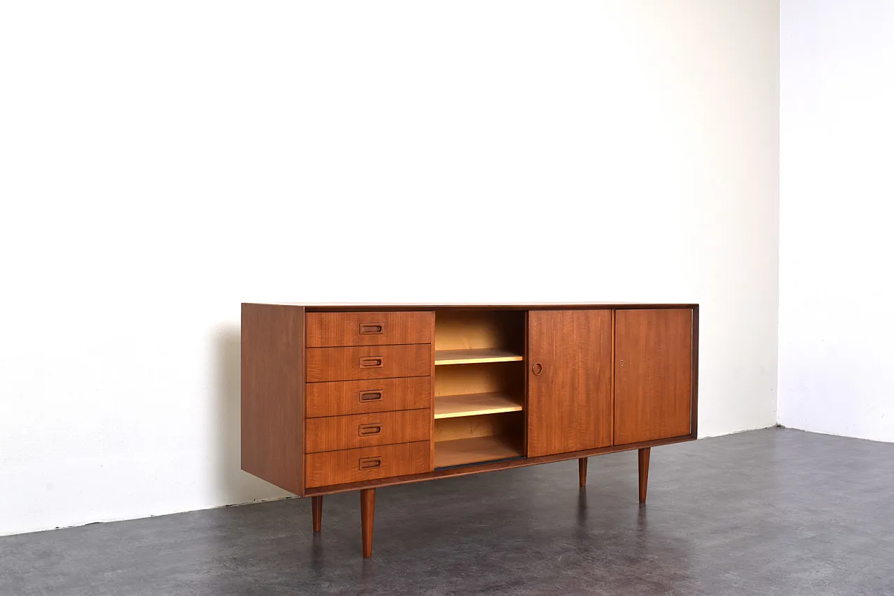 Credenza in teak danese,, anni '60 10