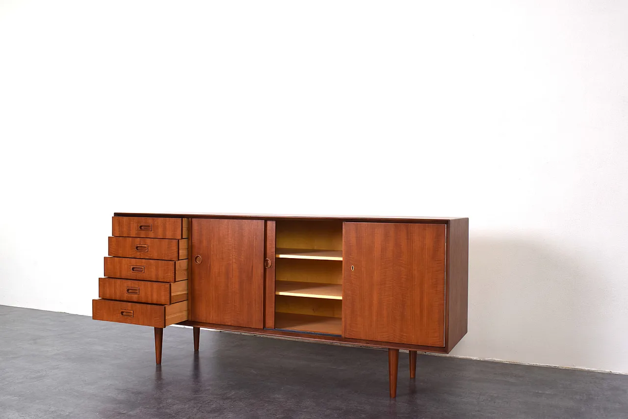 Credenza in teak danese,, anni '60 11
