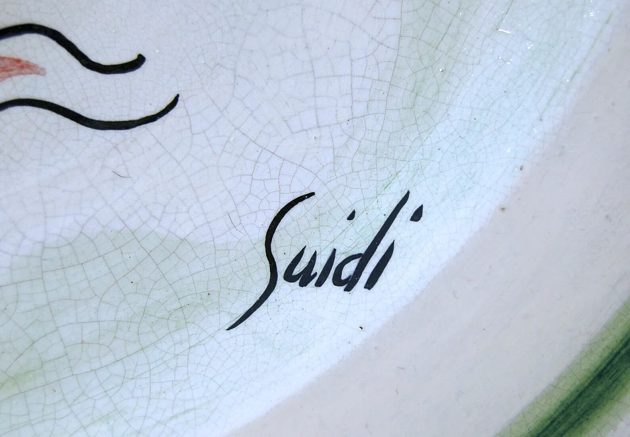 Scultura in ceramica smaltata di Virgilio Guidi, '900 5