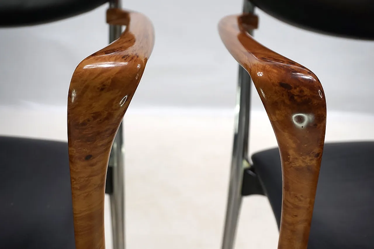 4 Coro dining chairs by Luigi Origlia, 1980s 4