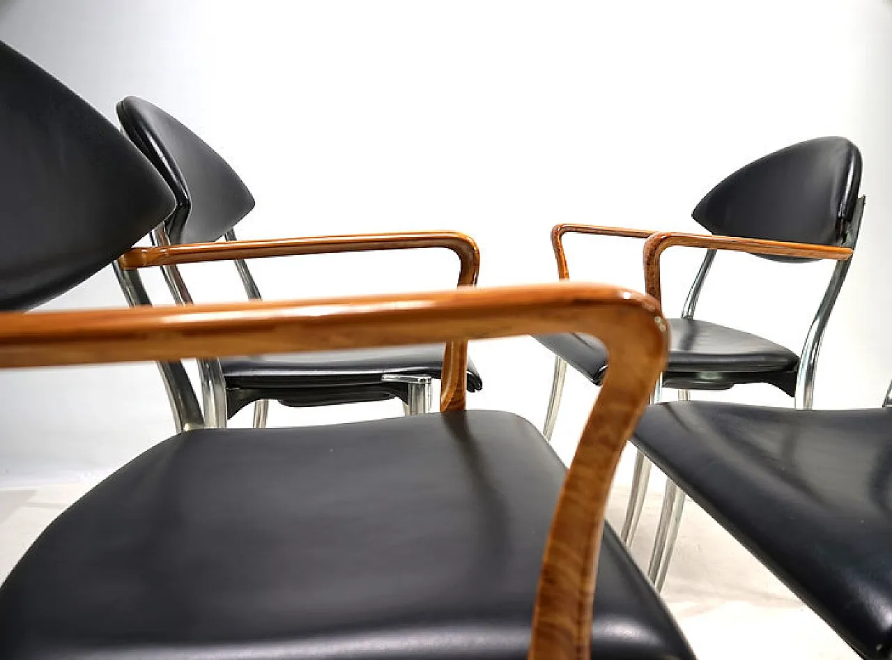 4 Coro dining chairs by Luigi Origlia, 1980s 15