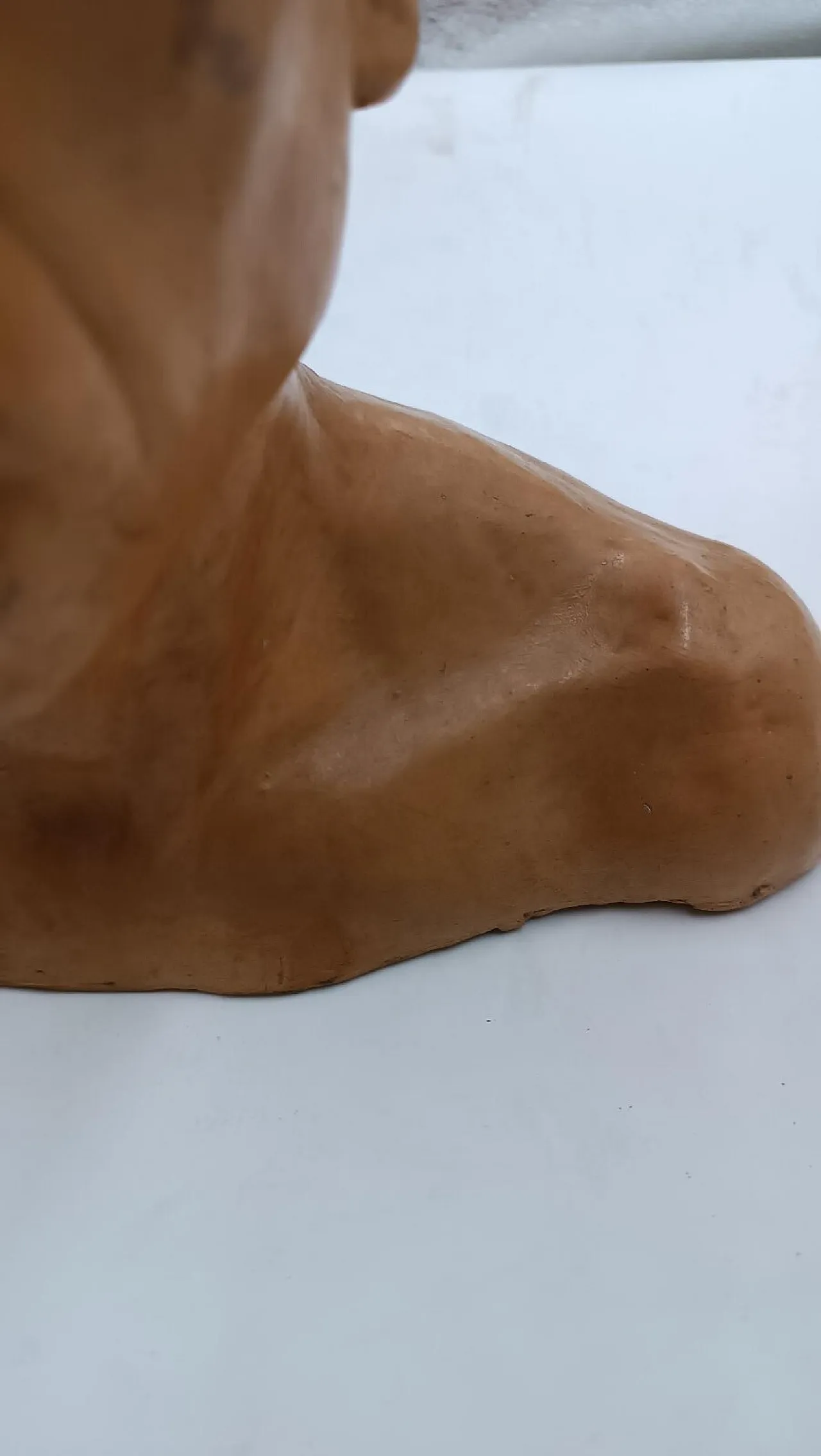 Ritratto virile di Vincenzo Cesarino, scultura mezzo busto, anni '40 5