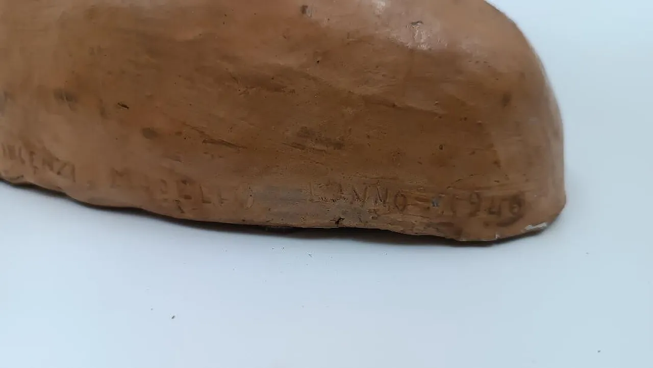 Ritratto virile di Vincenzo Cesarino, scultura mezzo busto, anni '40 13