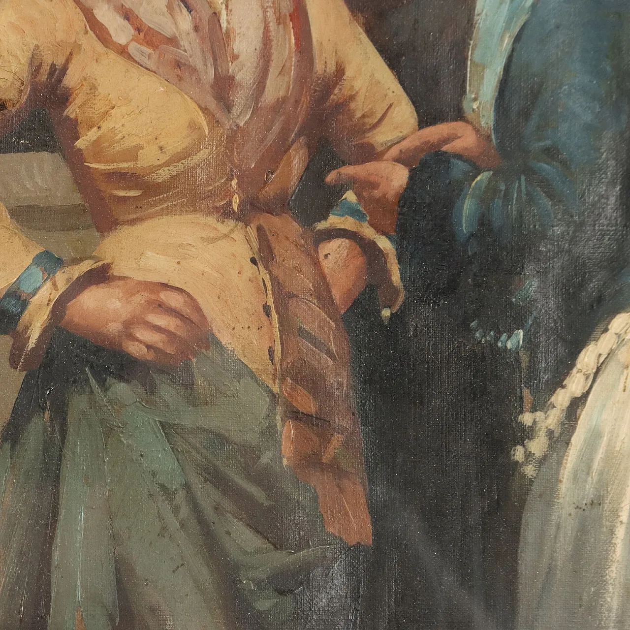 Tre Figure Femminili, olio su tela, '800 5