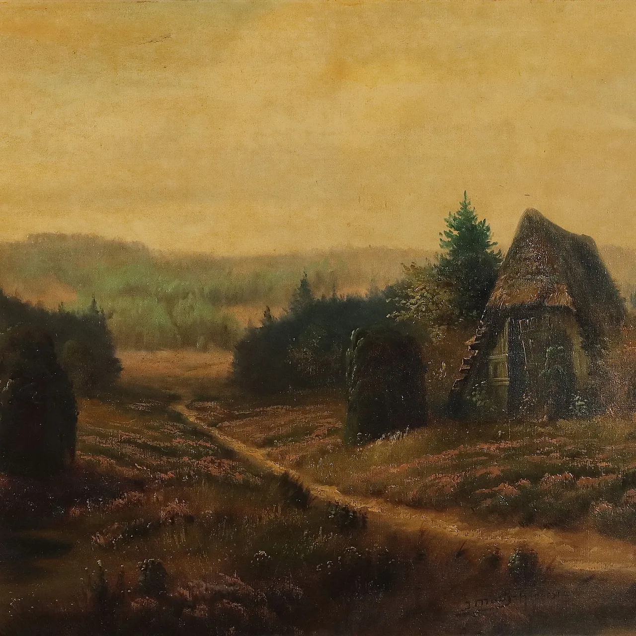 Dipinto Paesaggio di Campagna 3