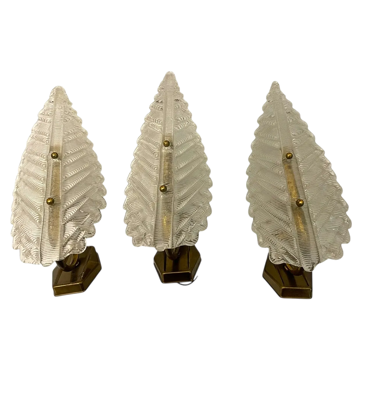 Pair of Murano Glass Sconces From Barovier, 1950s 13