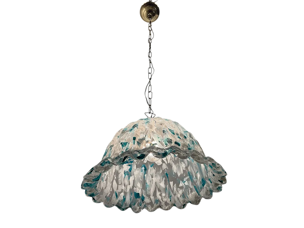 Blue Murano Glass Light Pendant, 1970s 9