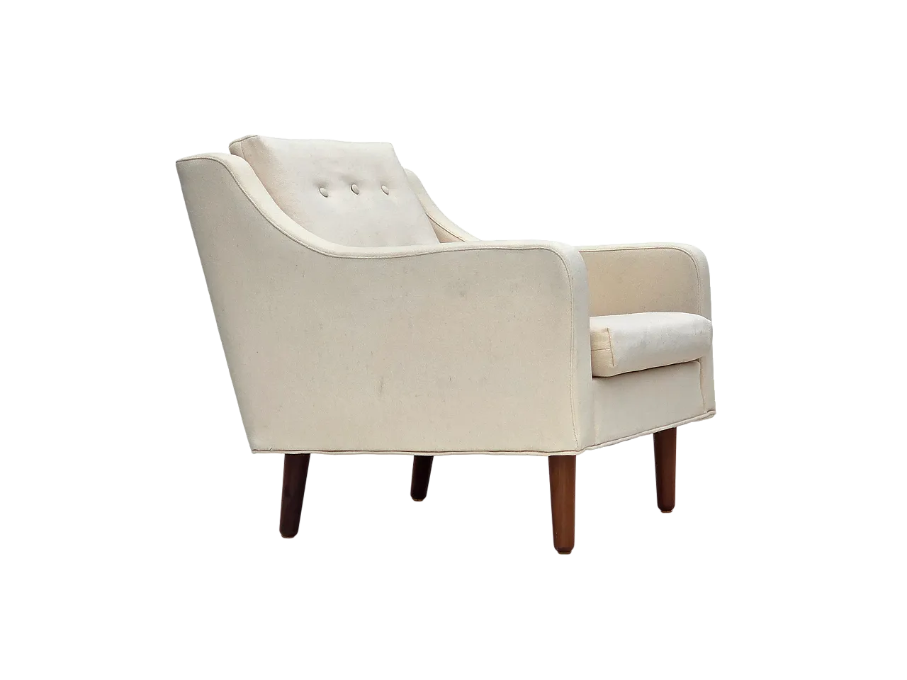 Anni '70, loungechair danese, lana di mobili, gambe in legno di teak. 19