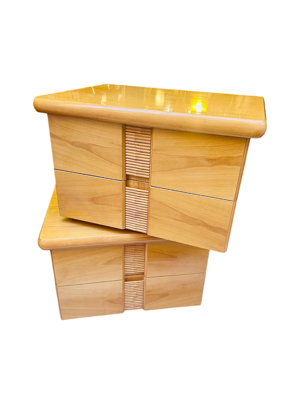 Pair of Bedside Tables by Bernini Italia, 1980 7