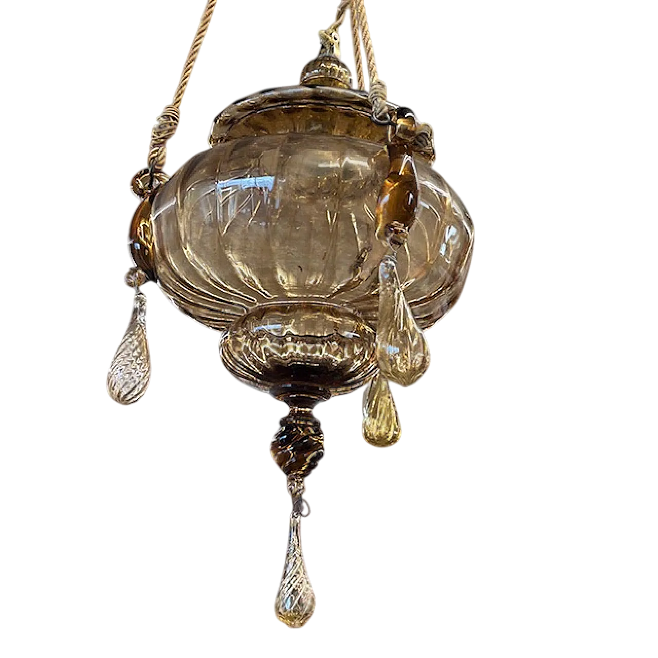 Antico lampadario vetro Murano  Vittorio Zecchin Liberty anni 30 15