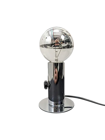 Style steel table lamp, 1970s
