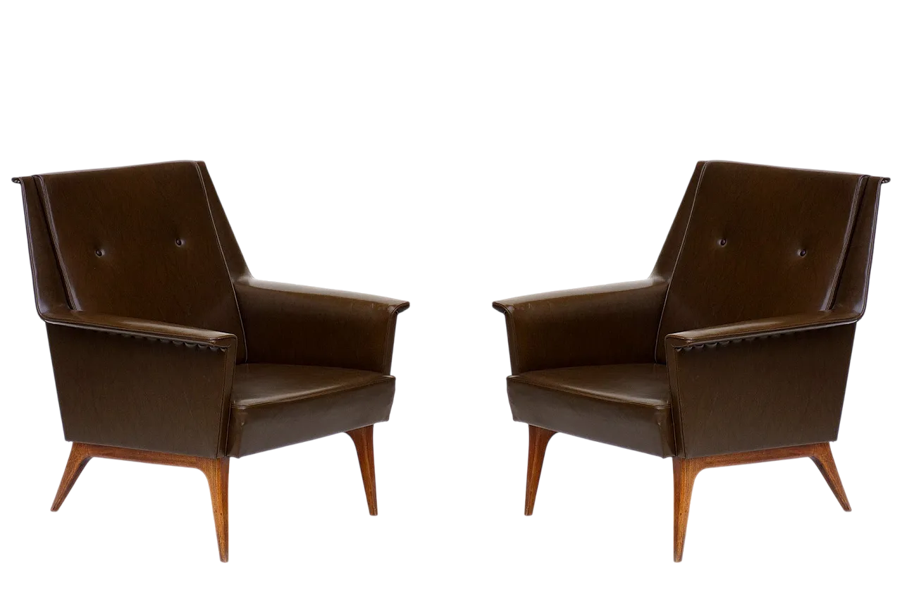 Coppia di poltrone Mid-Century di Anonima Castelli, anni '50 13