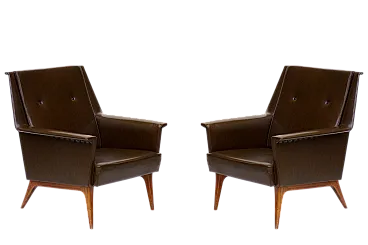 Coppia di poltrone Mid-Century di Anonima Castelli, anni '50