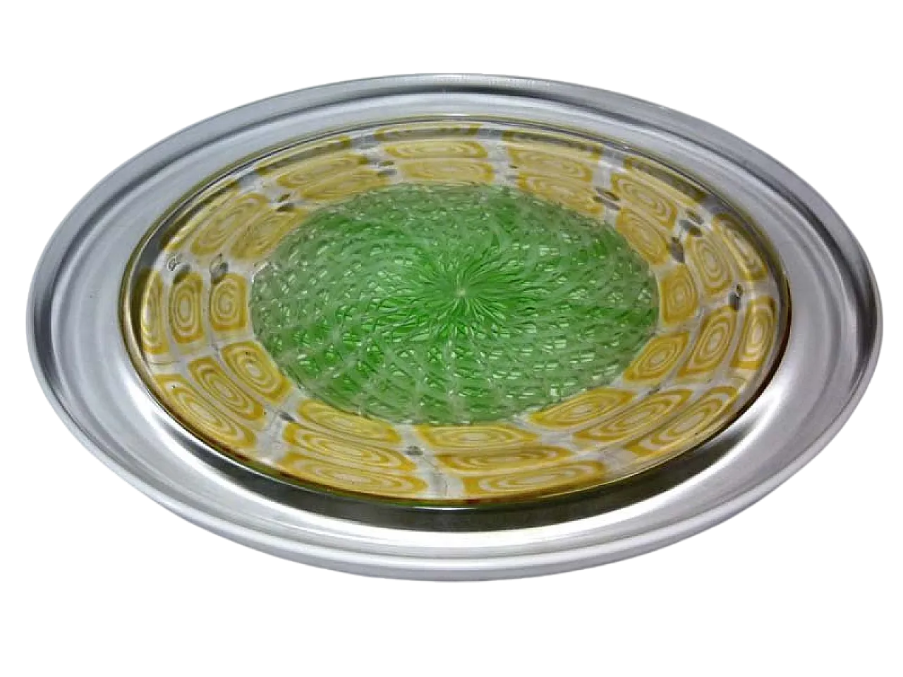 Piatto in vetro di Murano di Paolo Crepax, anni '80 5