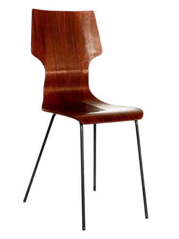 Coppia di sedie da pranzo di Aldo Bartolomeo per Stildomus, anni '50