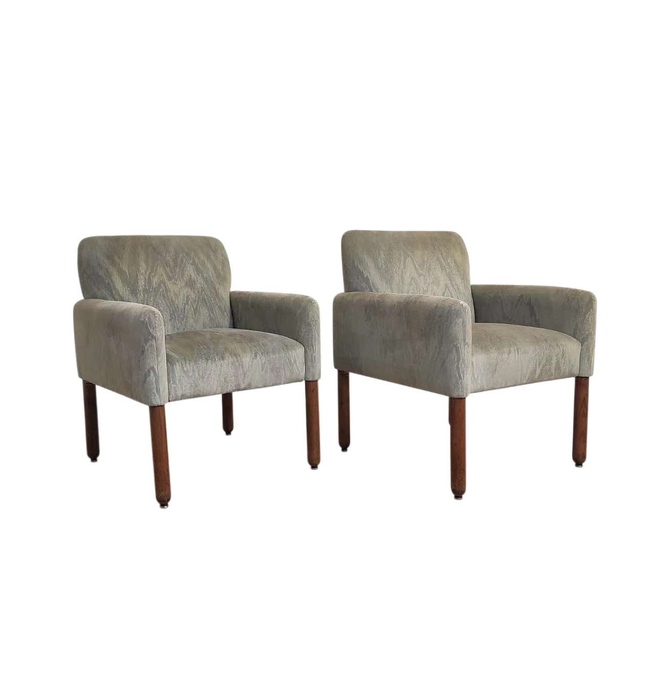 Vico magistretti for cassina pair armchairs mod. 896, 1960s 12