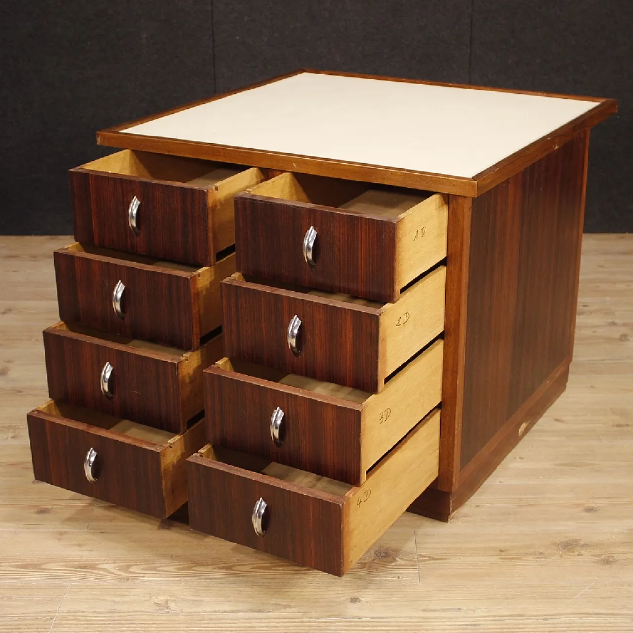 French design squared design dresser, 1970s 4