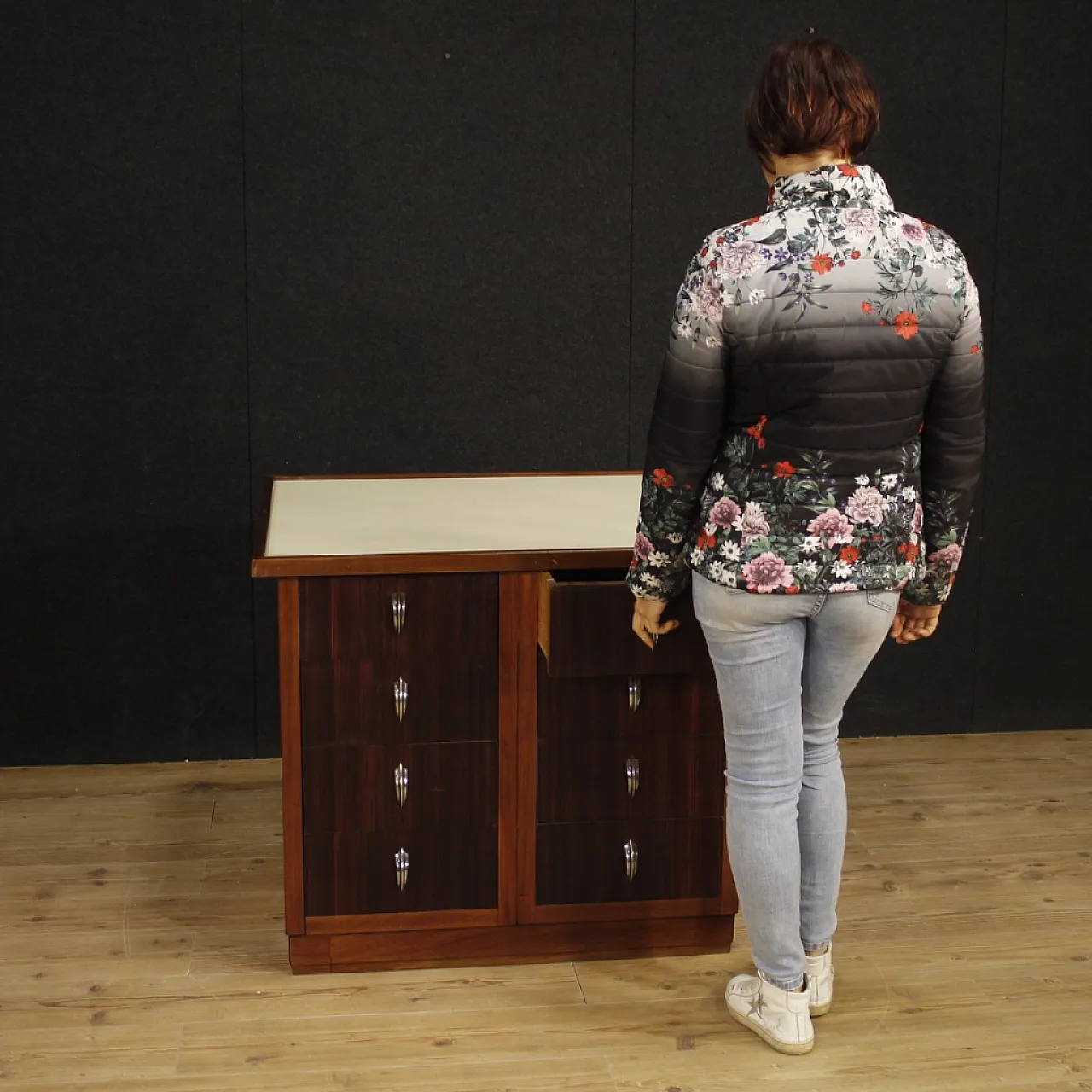 French design squared design dresser, 1970s 12