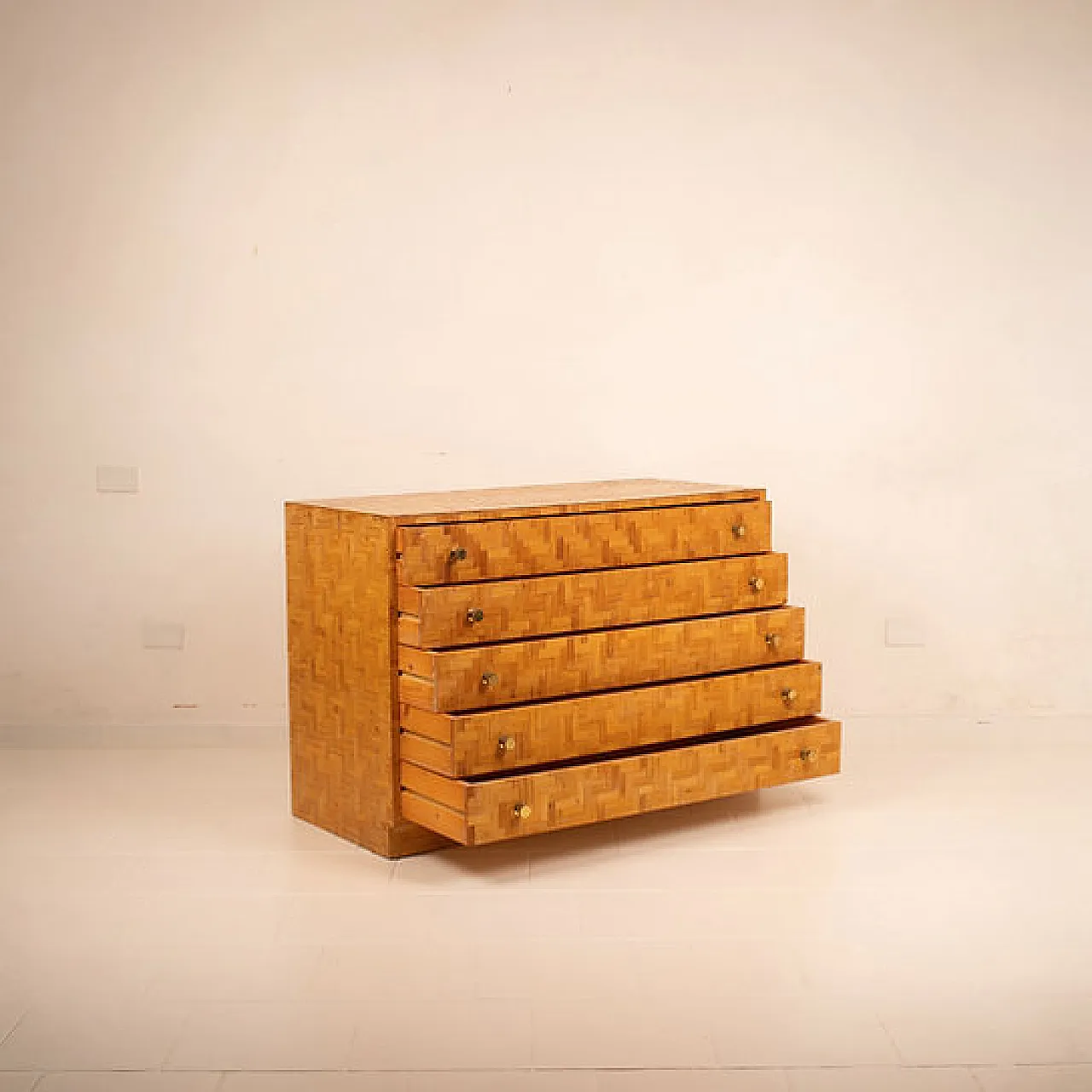 Pressed bamboo chest of drawers by Vivai Del Sud, 1970s 15