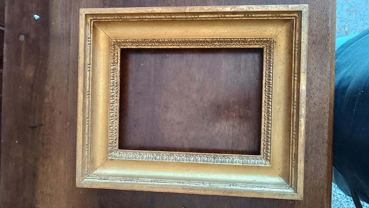 Empire-style gilded wooden frame, 19th century 1