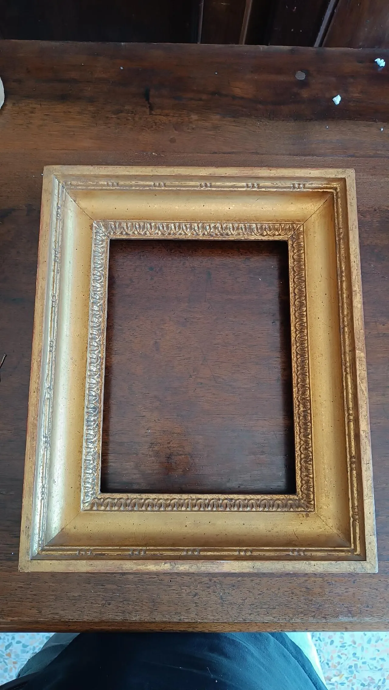 Empire-style gilded wooden frame, 19th century 2