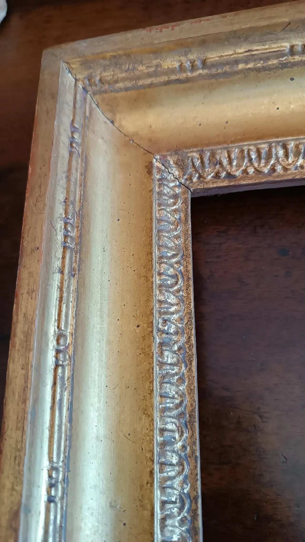 Empire-style gilded wooden frame, 19th century 3