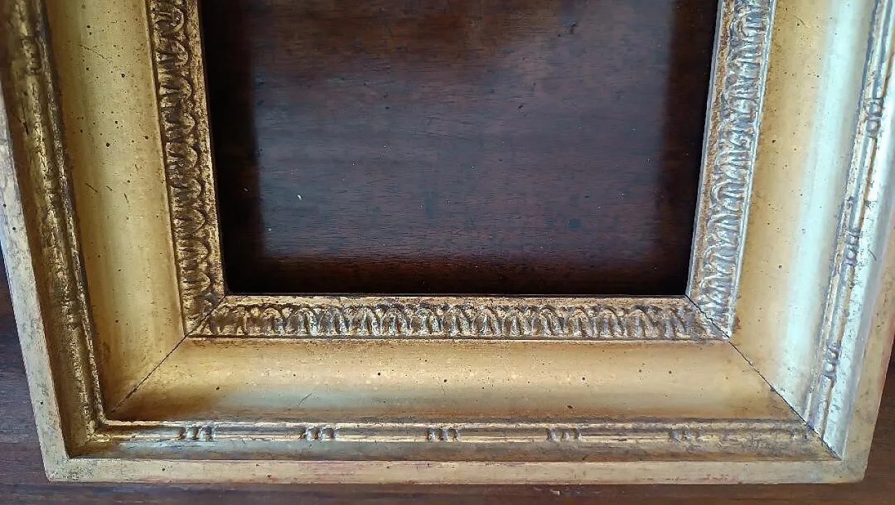 Empire-style gilded wooden frame, 19th century 8