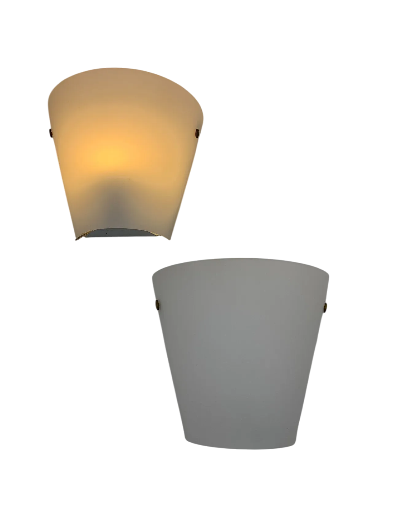 Coppia di applique in vetro, anni '60 6