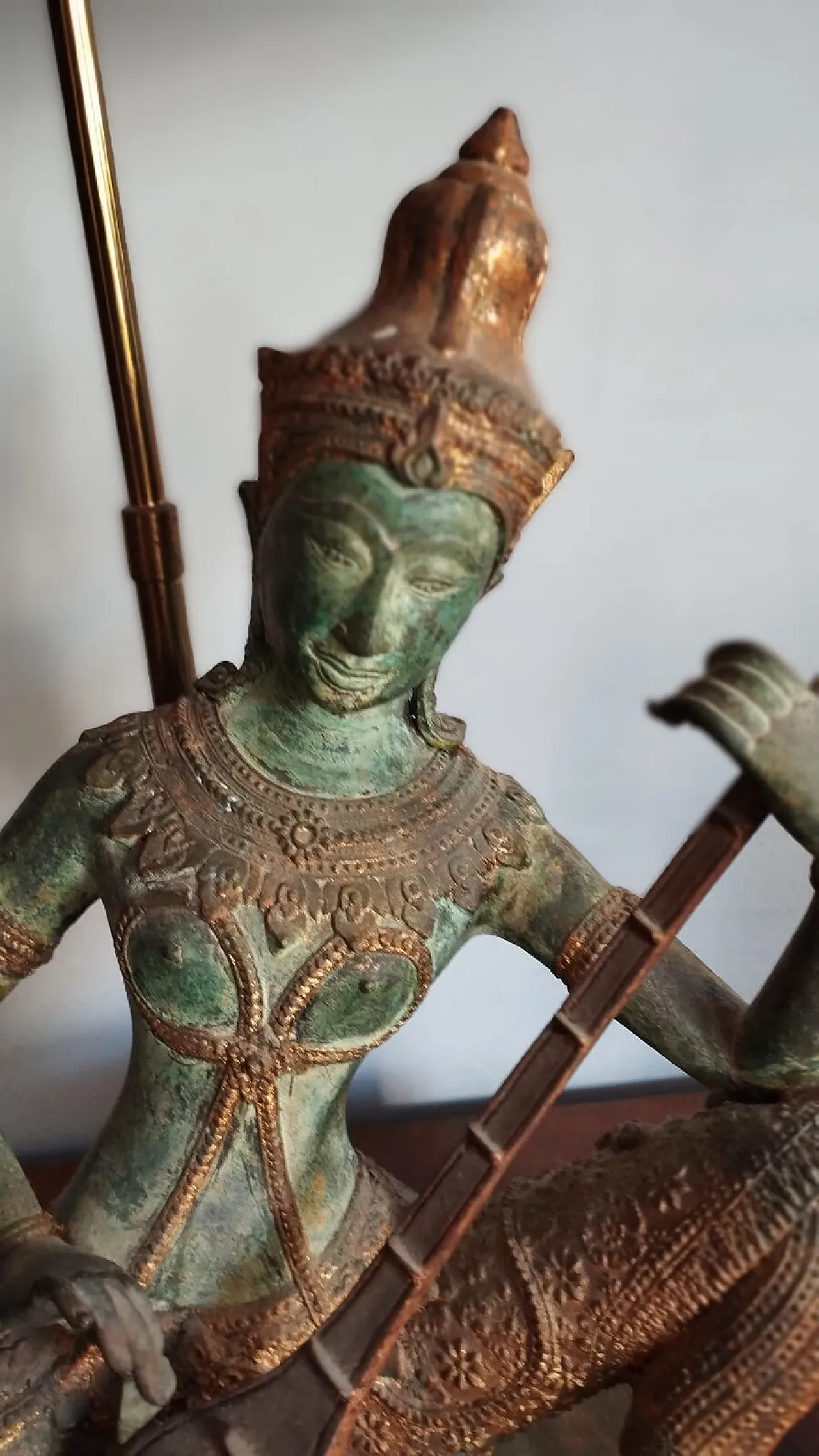 Musician Prince Thay's lamp in wood and metal, 1970s 6