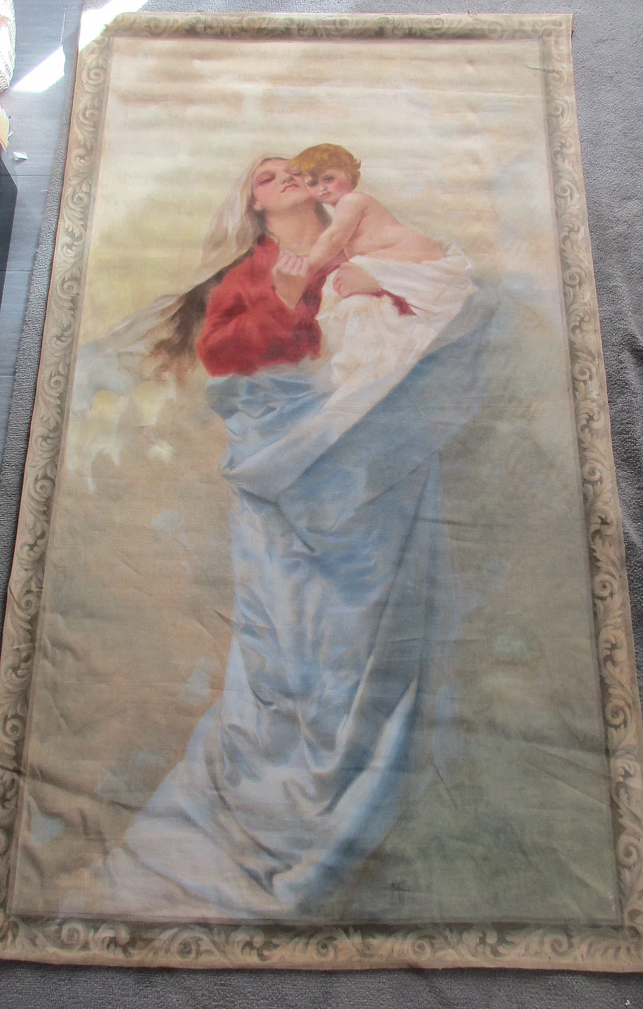 Arazzo Madonna con bambino - succo d'erba, '900 2