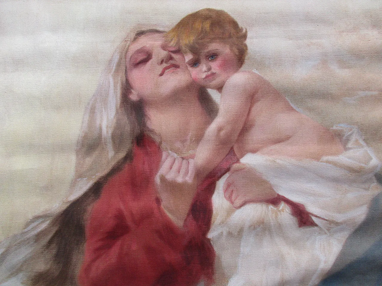 Arazzo Madonna con bambino - succo d'erba, '900 5