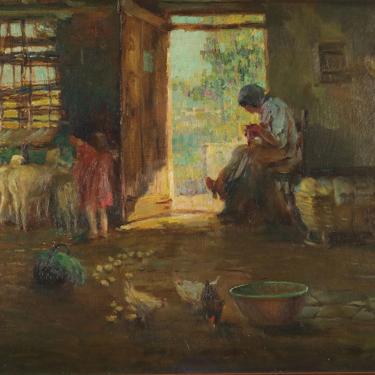 Dipinto di Giuseppe Solenghi, olio su tela, inizi '900 3