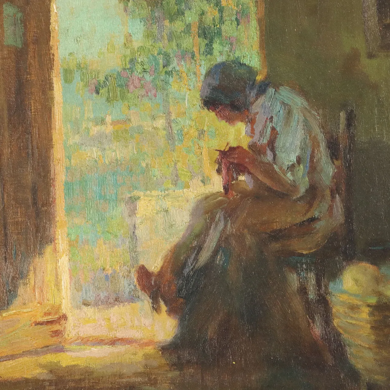 Dipinto di Giuseppe Solenghi, olio su tela, inizi '900 4