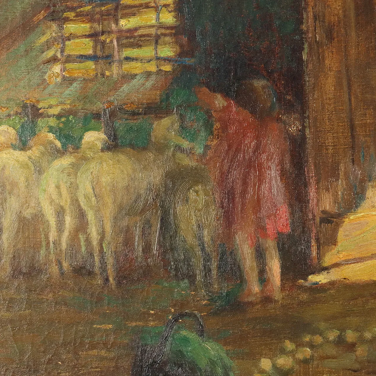 Dipinto di Giuseppe Solenghi, olio su tela, inizi '900 6