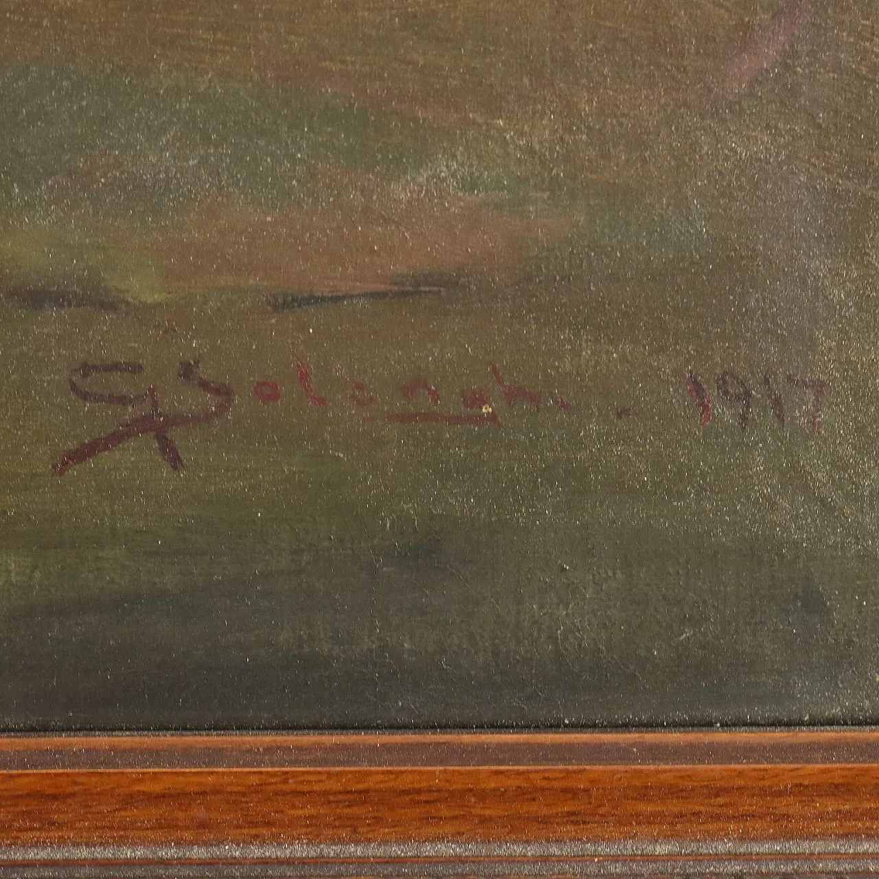 Dipinto di Giuseppe Solenghi, olio su tela, inizi '900 9