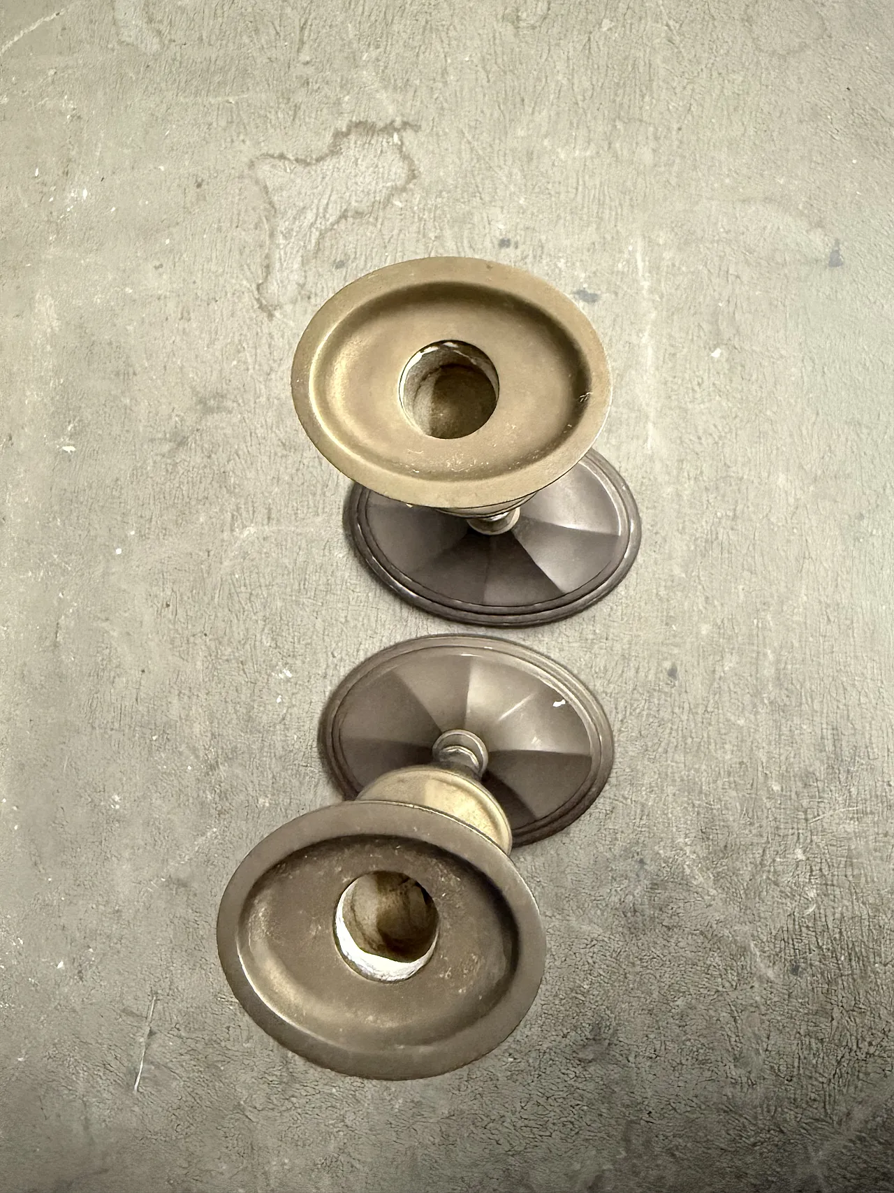 Pair of candelabra candles, Art Decò in bronze, 1940 2