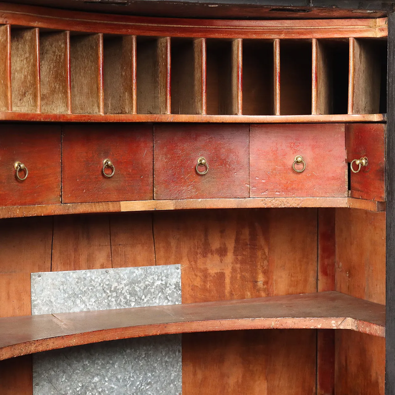 Cassaforte Restaurazione in noce, ferro e bronzo, secondo quarto dell'800 9