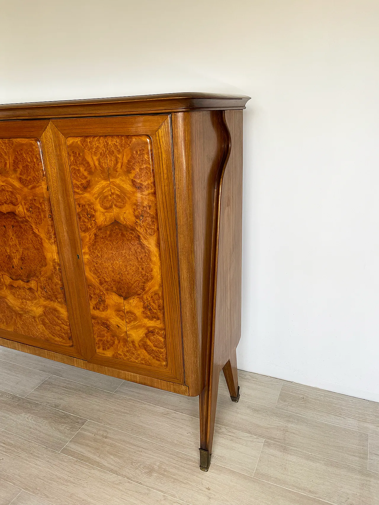 Mid-century Cantu burl walnut by AB Vighizzolo mobili , 60s 4