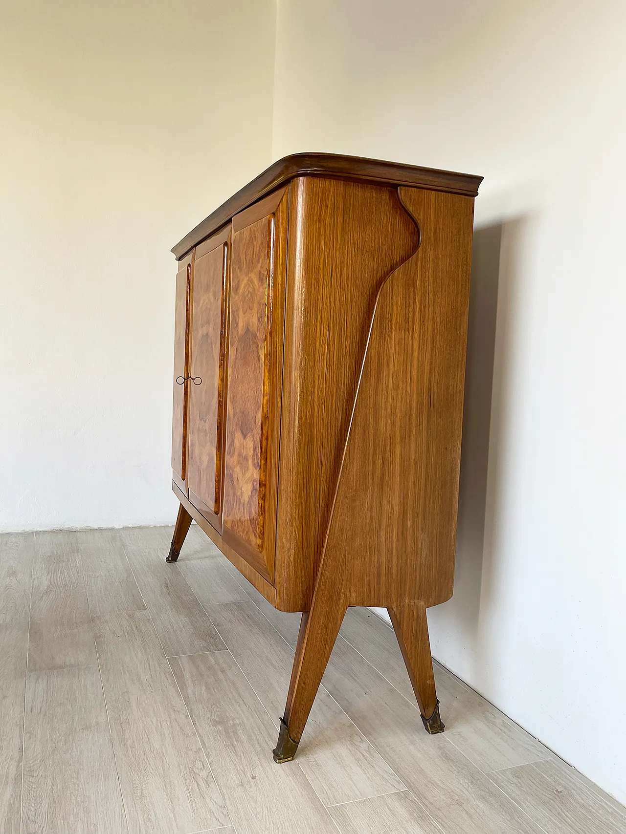 Mid-century Cantu burl walnut by AB Vighizzolo mobili , 60s 9