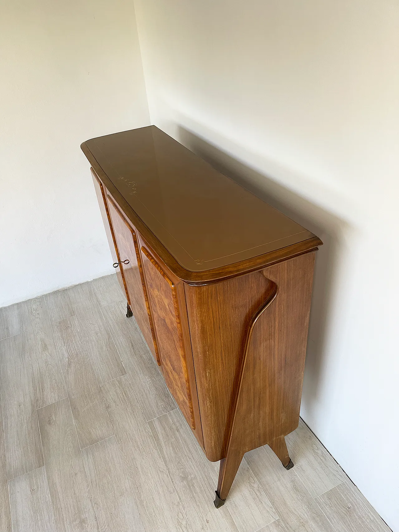 Mid-century Cantu burl walnut by AB Vighizzolo mobili , 60s 11