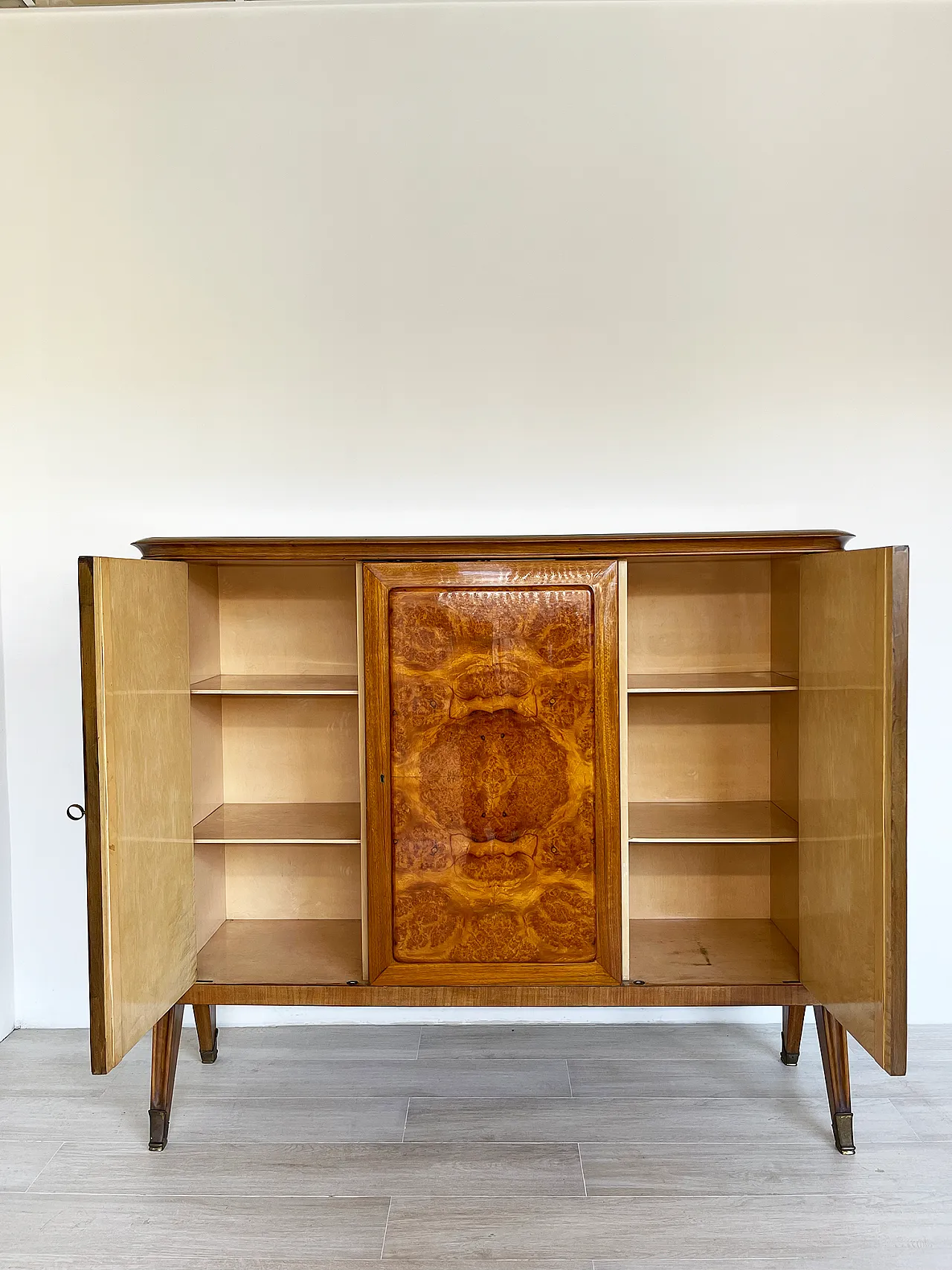 Mid-century Cantu burl walnut by AB Vighizzolo mobili , 60s 20