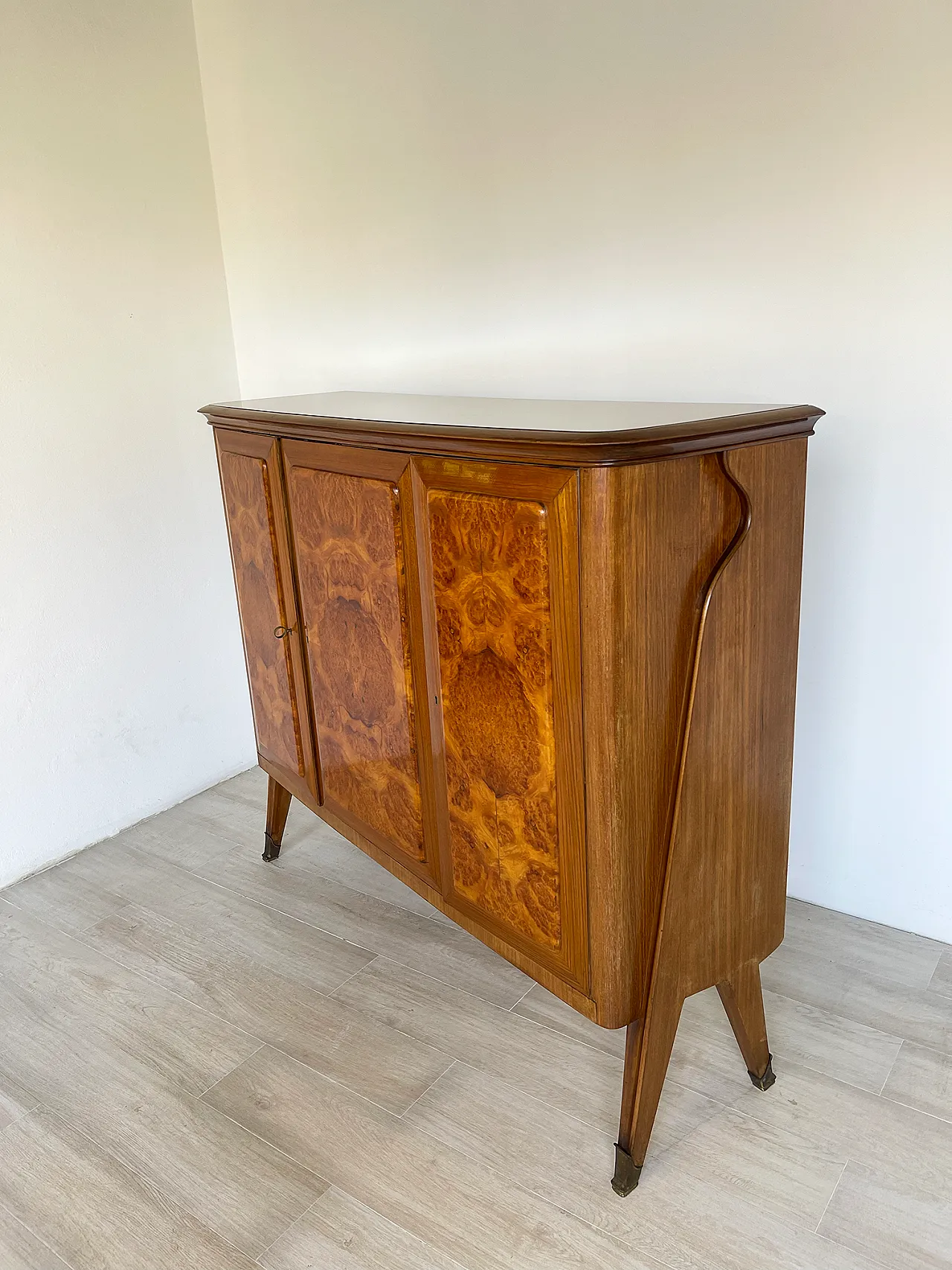 Mid-century Cantu burl walnut by AB Vighizzolo mobili , 60s 24