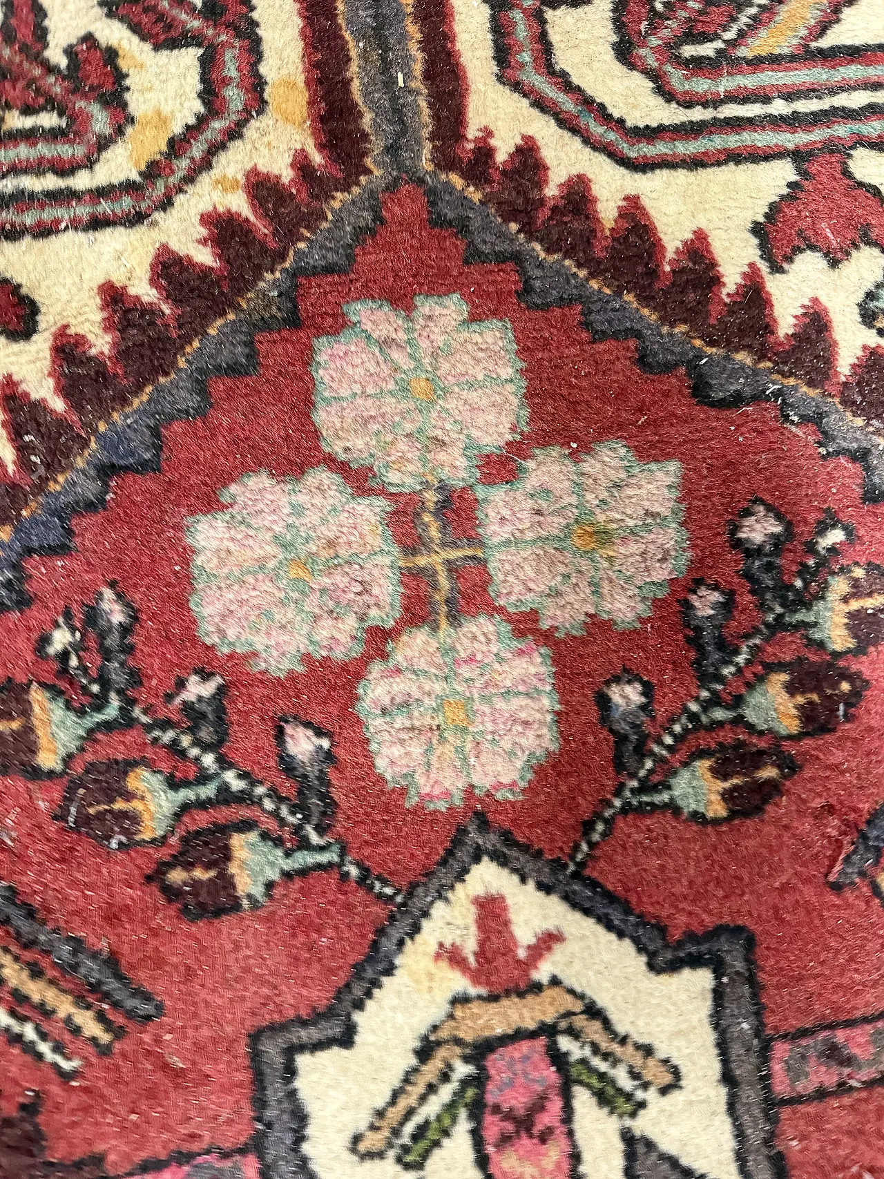 Tappeto persiano Hamedan, primo '900 4