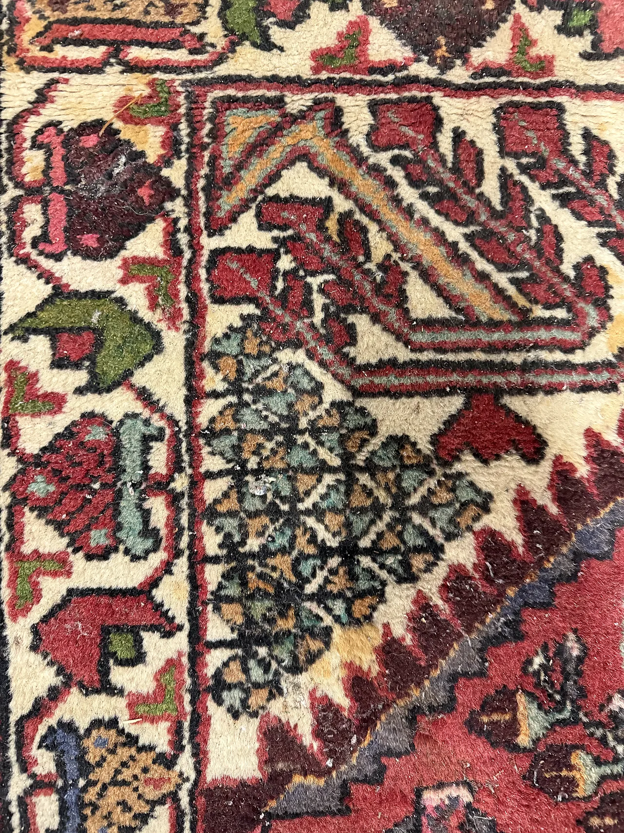 Tappeto persiano Hamedan, primo '900 5